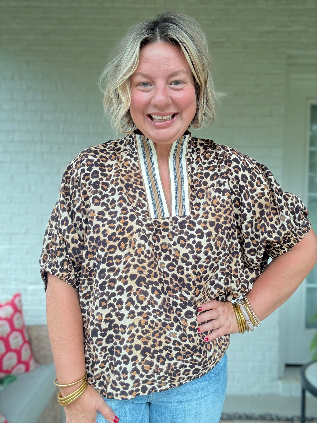 Anna Animal Print Top