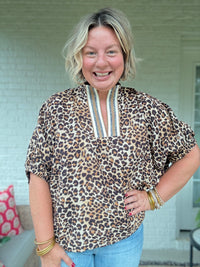 Anna Animal Print Top