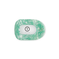 TELETIES - Flat Round Hair Clip | Small | Spring Splash