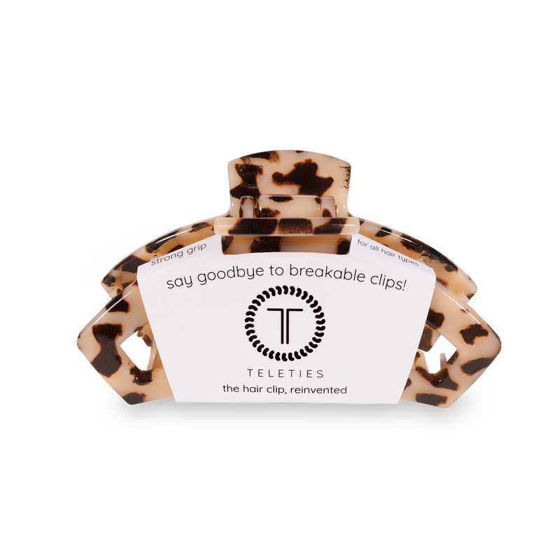 TELETIES - Open Blonde Tortoise Medium Hair Clip