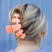 TELETIES - Classic Hair Clip | Large | Dreamsicle