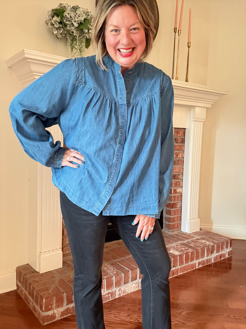 Allison Vervet Black Mid Rise Super Soft Crop Flare Jeans