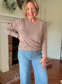 Sloan Long Sleeve Top - Mocha