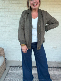 Tilly Tweed Jacket - Forest Green
