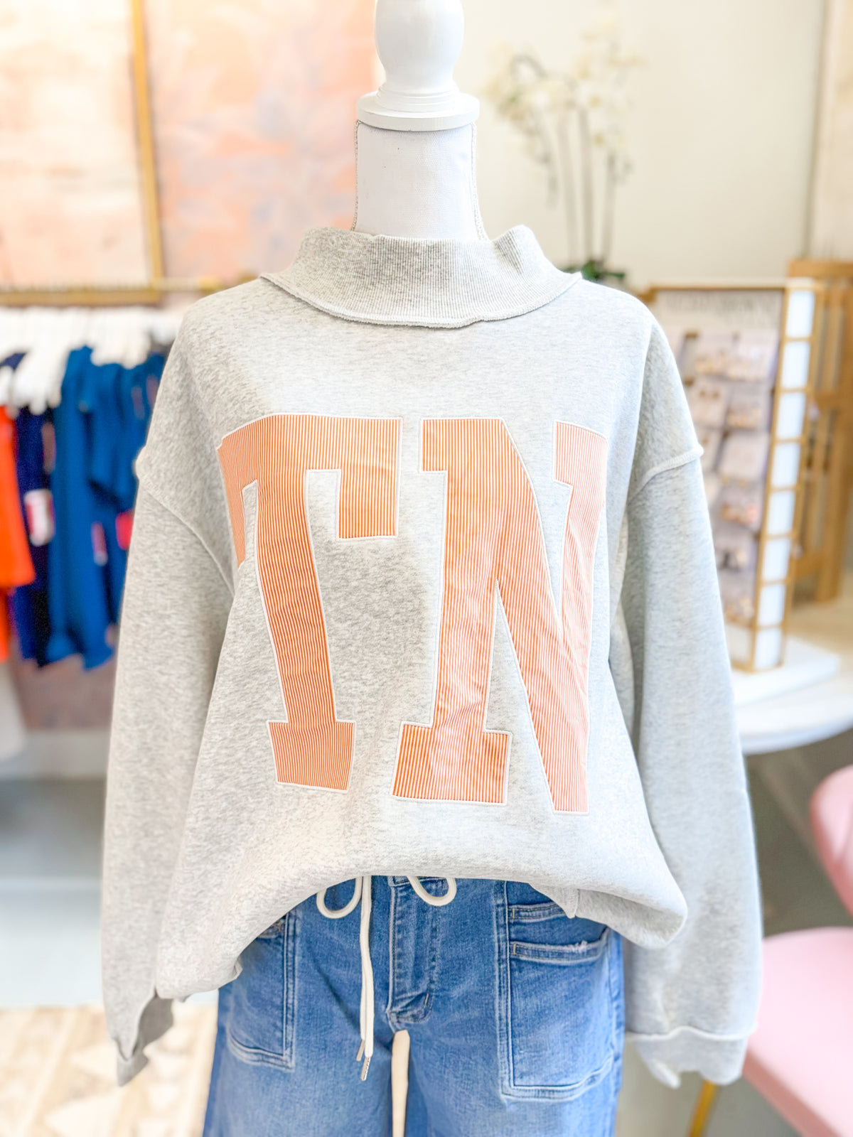 TN Embroidered Mockneck