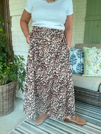 Wild About You Leopard Skirt