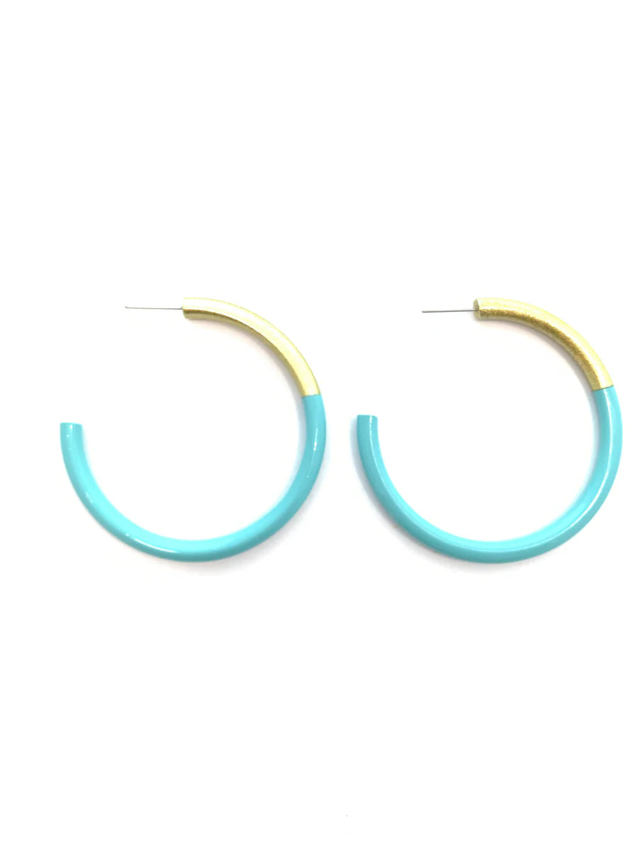 LIZ Large Hoop - Aqua