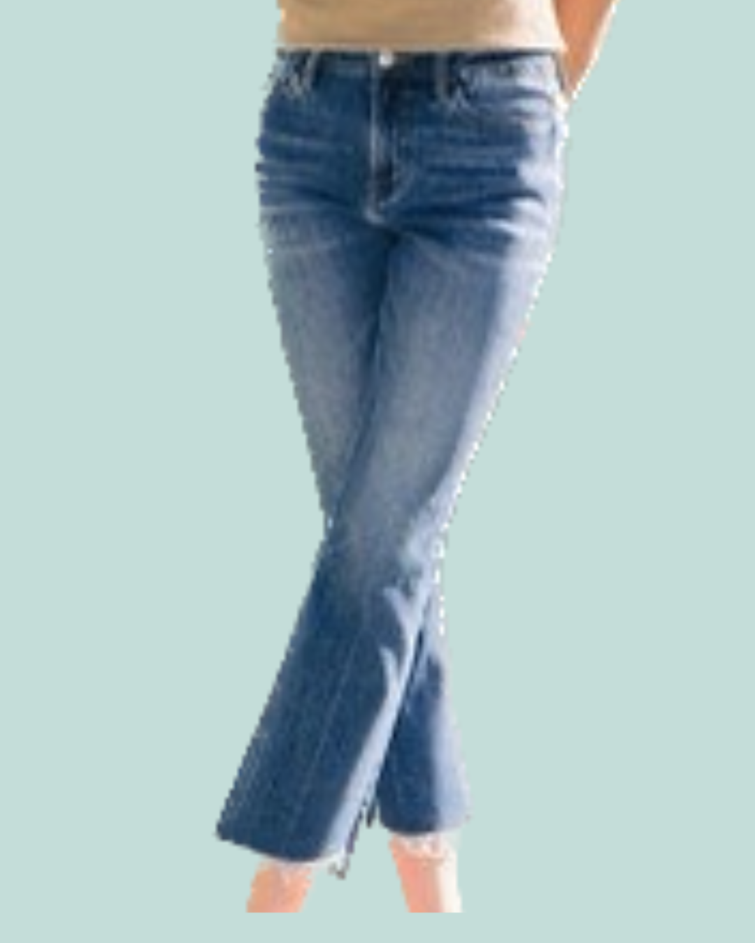 Encouragingly High Rise Kick Flare Jeans