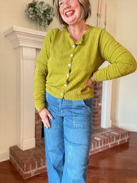 Citrus Grove Lime Green Cardigan