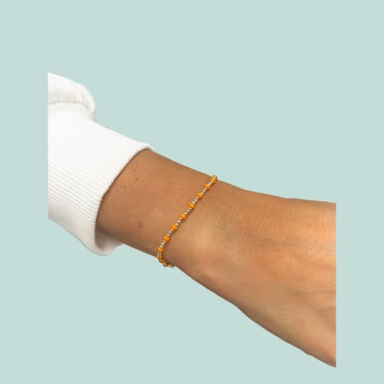 Gameday Hope Gold Sincerity Bracelet - Orange