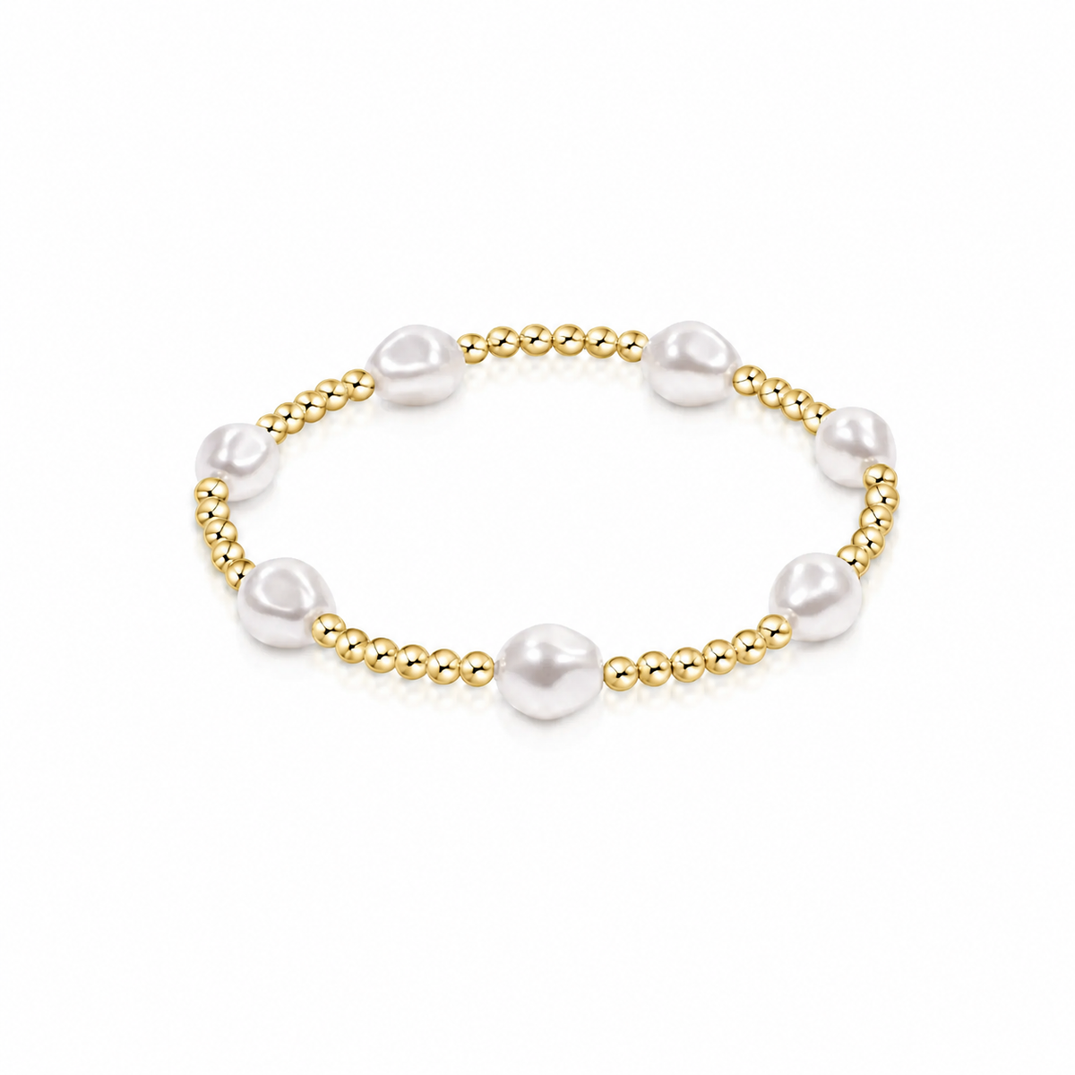 Admire Pearl 3mm Gold Bracelet