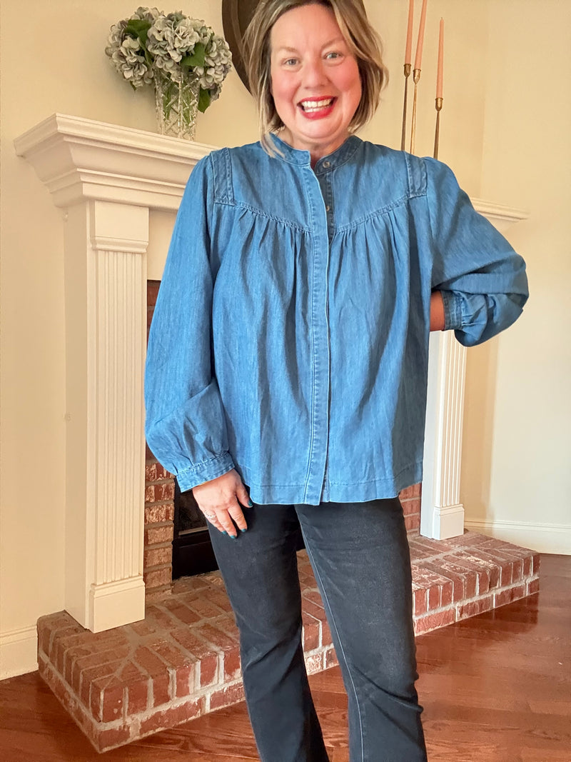 Cowgirl Crush Denim Top
