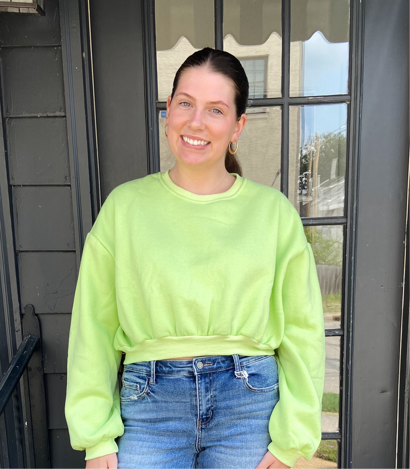 Busy Bee Sweatshirt - Lime