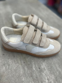 Ivory Velcro Sneakers