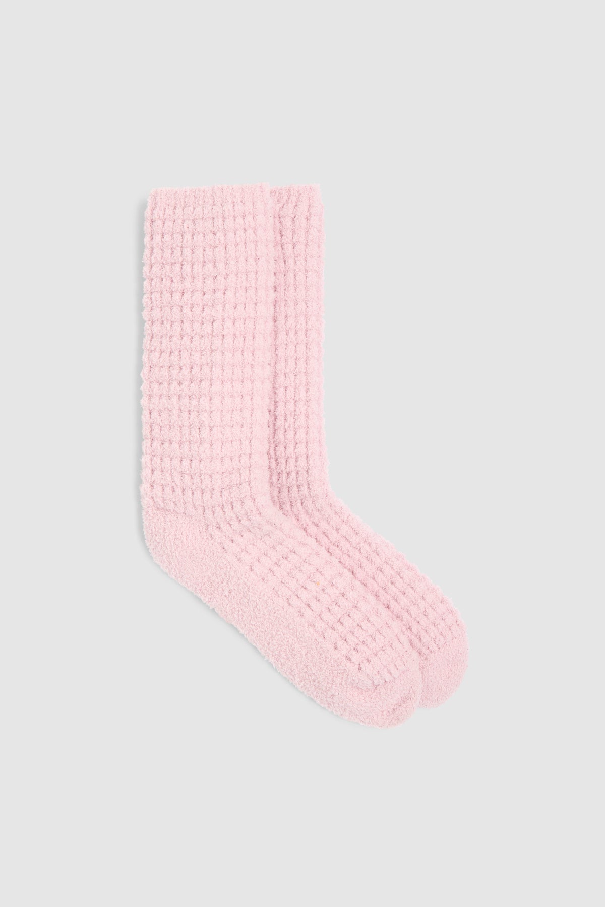 Barefoot Dreams Waffle Socks - Petal