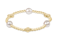Signature Cross Admire Pearl 3mm Bead - Gold