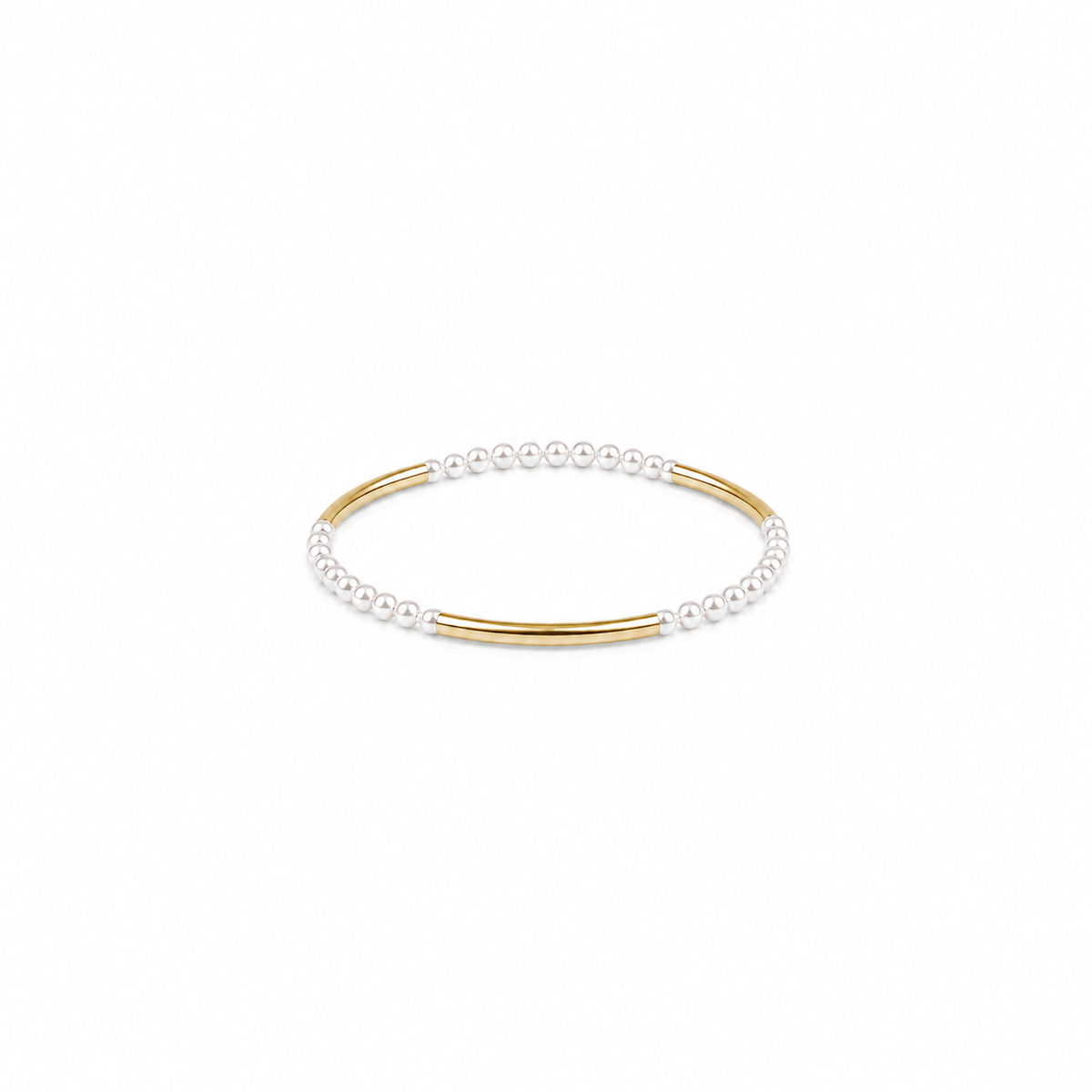 Bliss Bar Pattern Pearl 3mm Bracelet