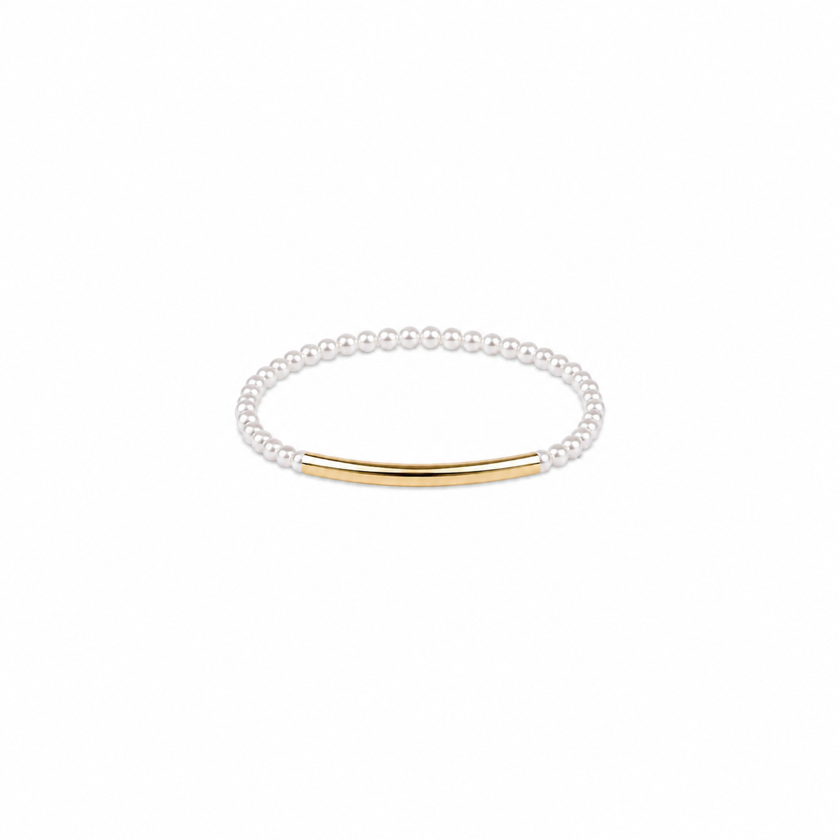 Bliss Bar Smooth Pearl 3mm Bracelet