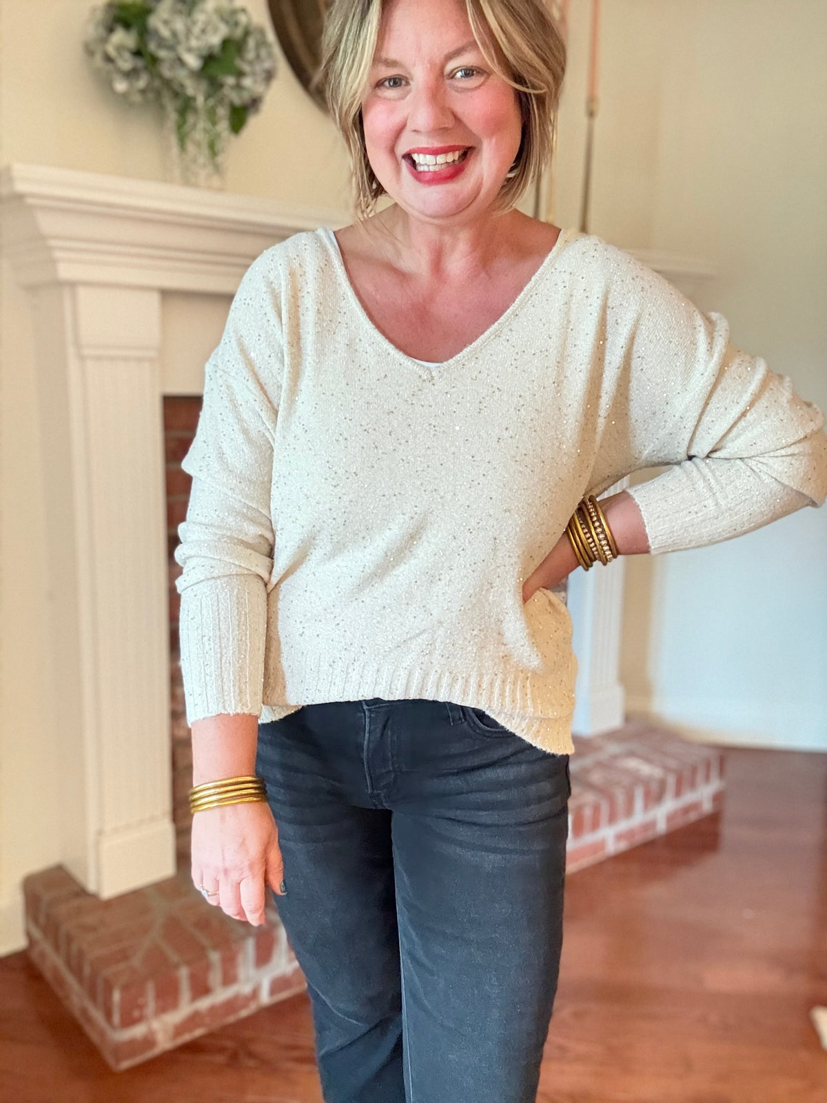 Vanilla Ember Cream Sweater