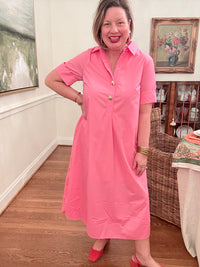 Simple Pocket Midi Dress