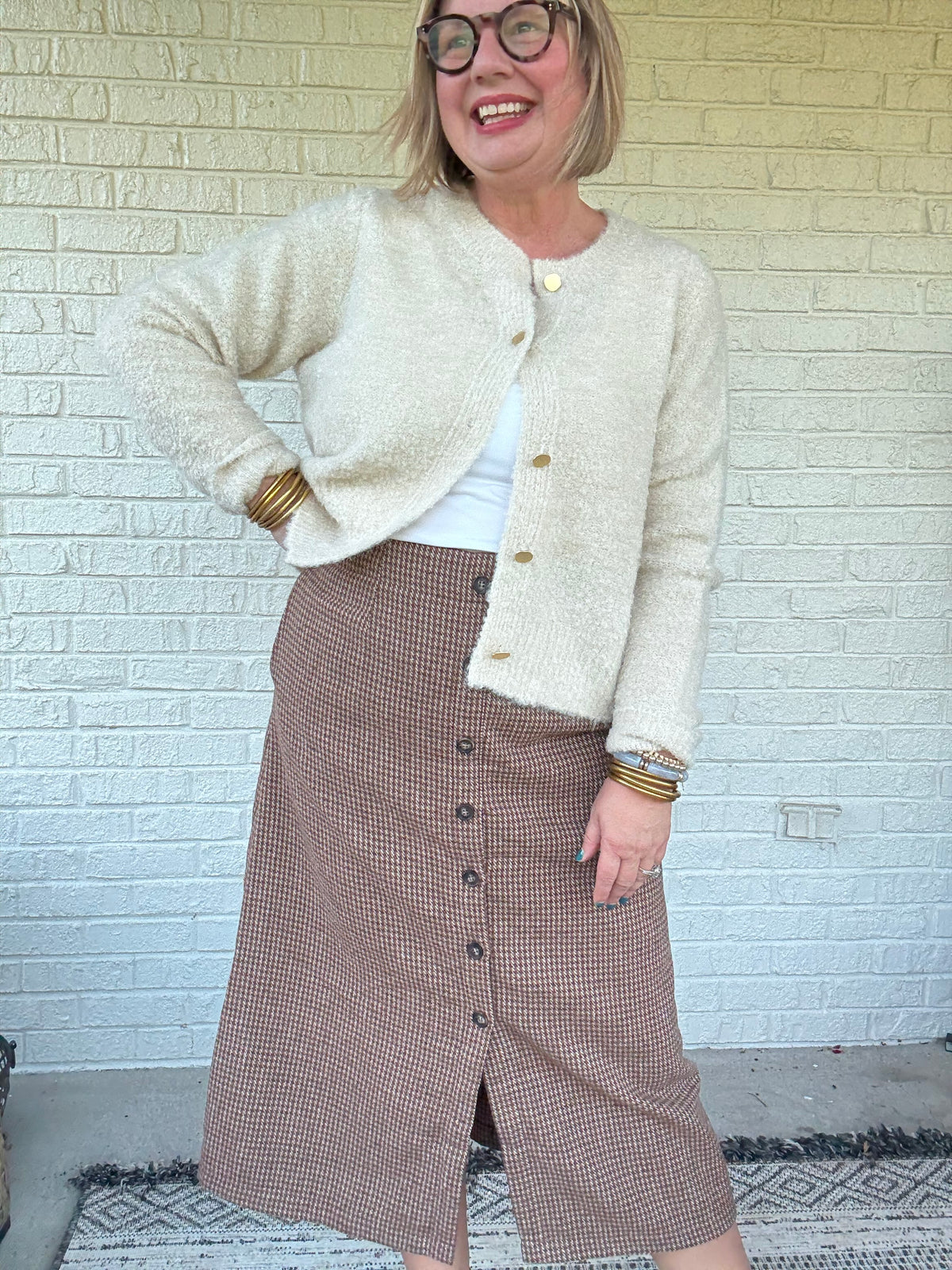Warm Whispers Cream Cardigan