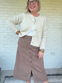 Warm Whispers Cream Cardigan
