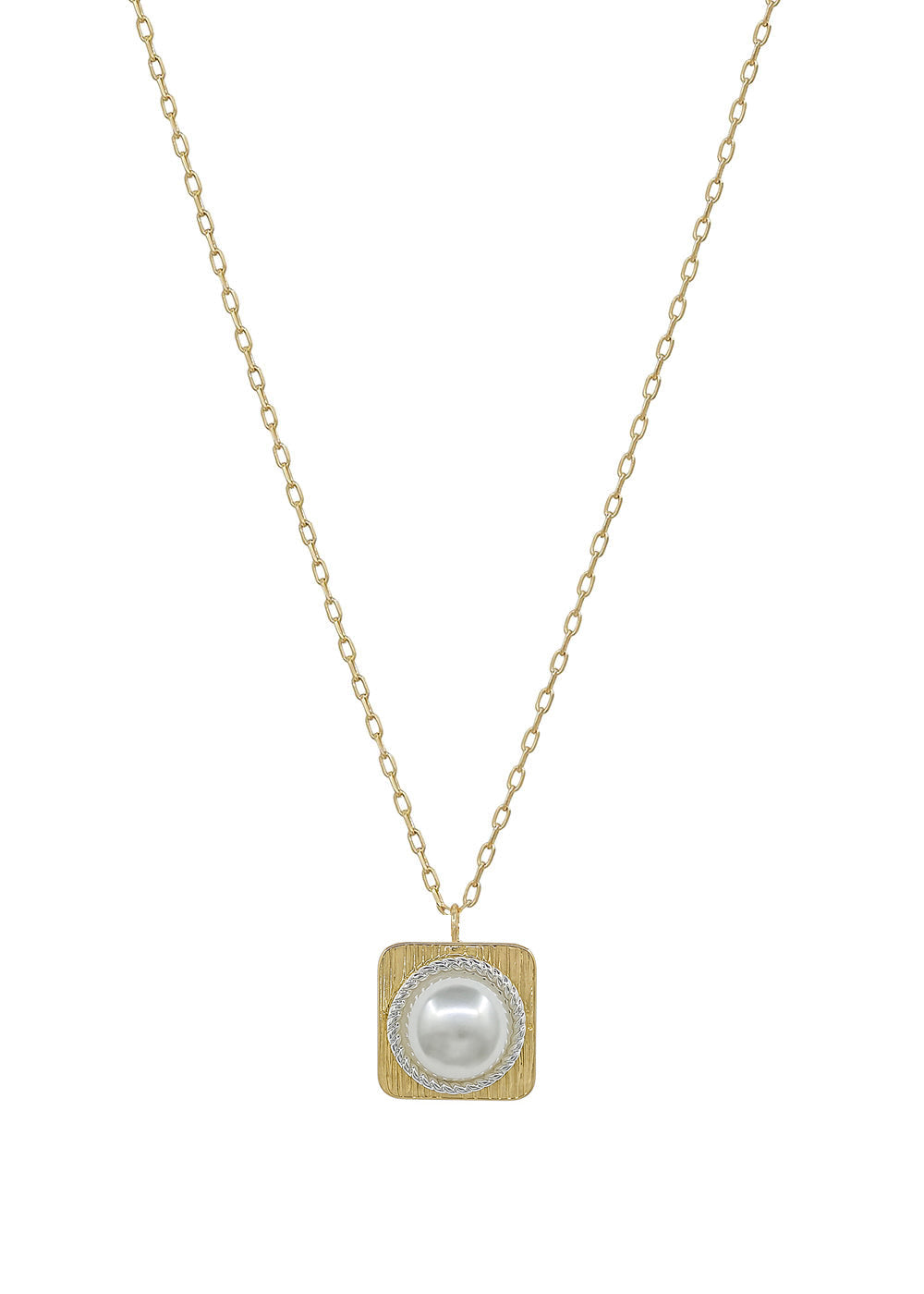 Cama Necklace - Gold Pearl