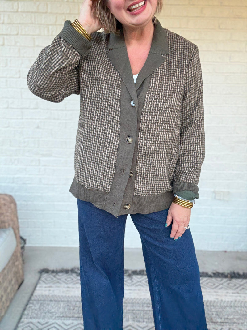 Tilly Tweed Jacket - Forest Green