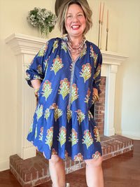 Amber Dress w/ Orange Floral
