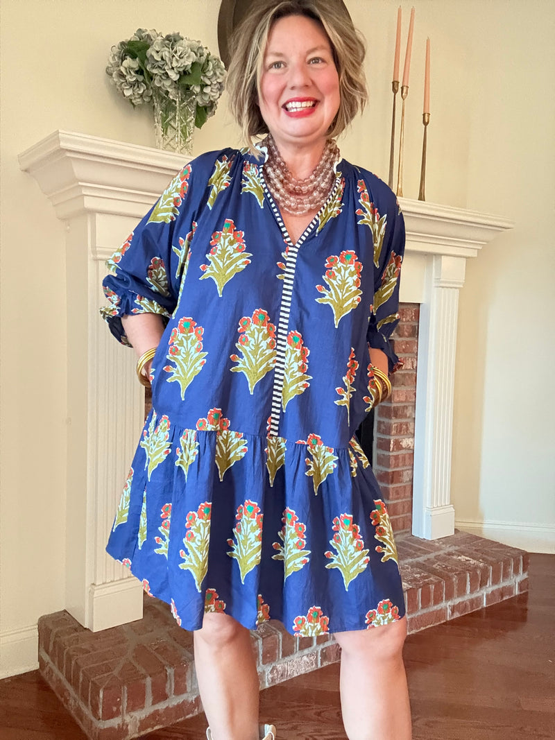 Amber Dress w/ Orange Floral