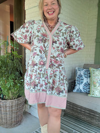 Maddie Puff Sleeve Floral Dress