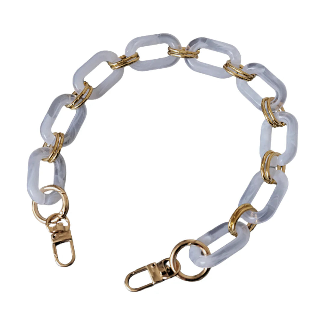 German Fuentes Short Grey Chain Strap