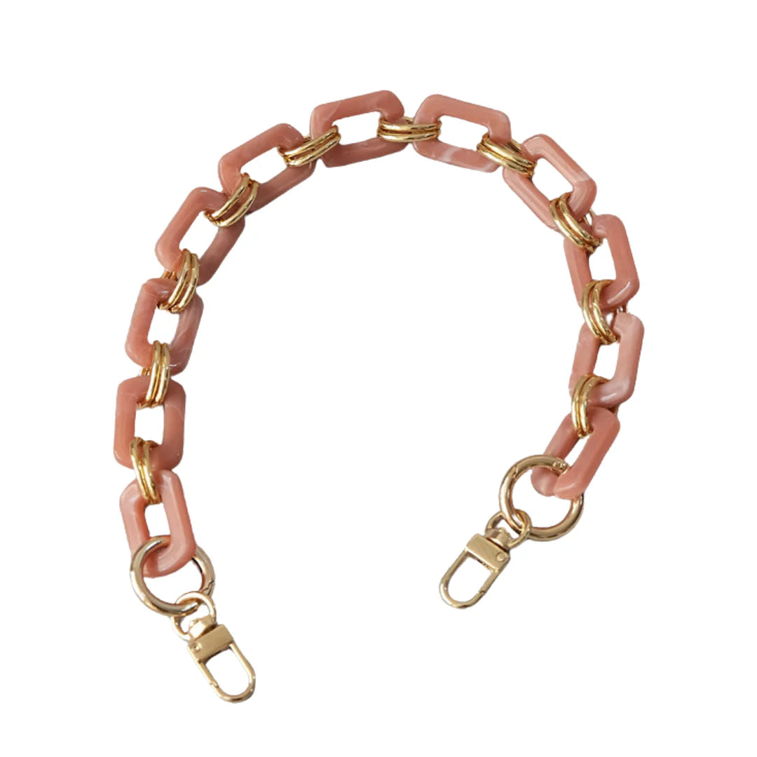 German Fuentes Short Nude Chain Strap