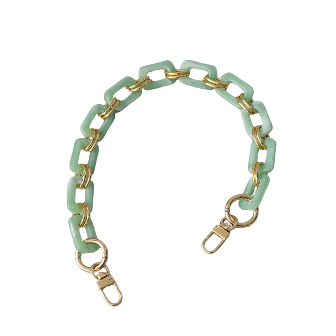 German Fuentes Short Mint Chain Strap