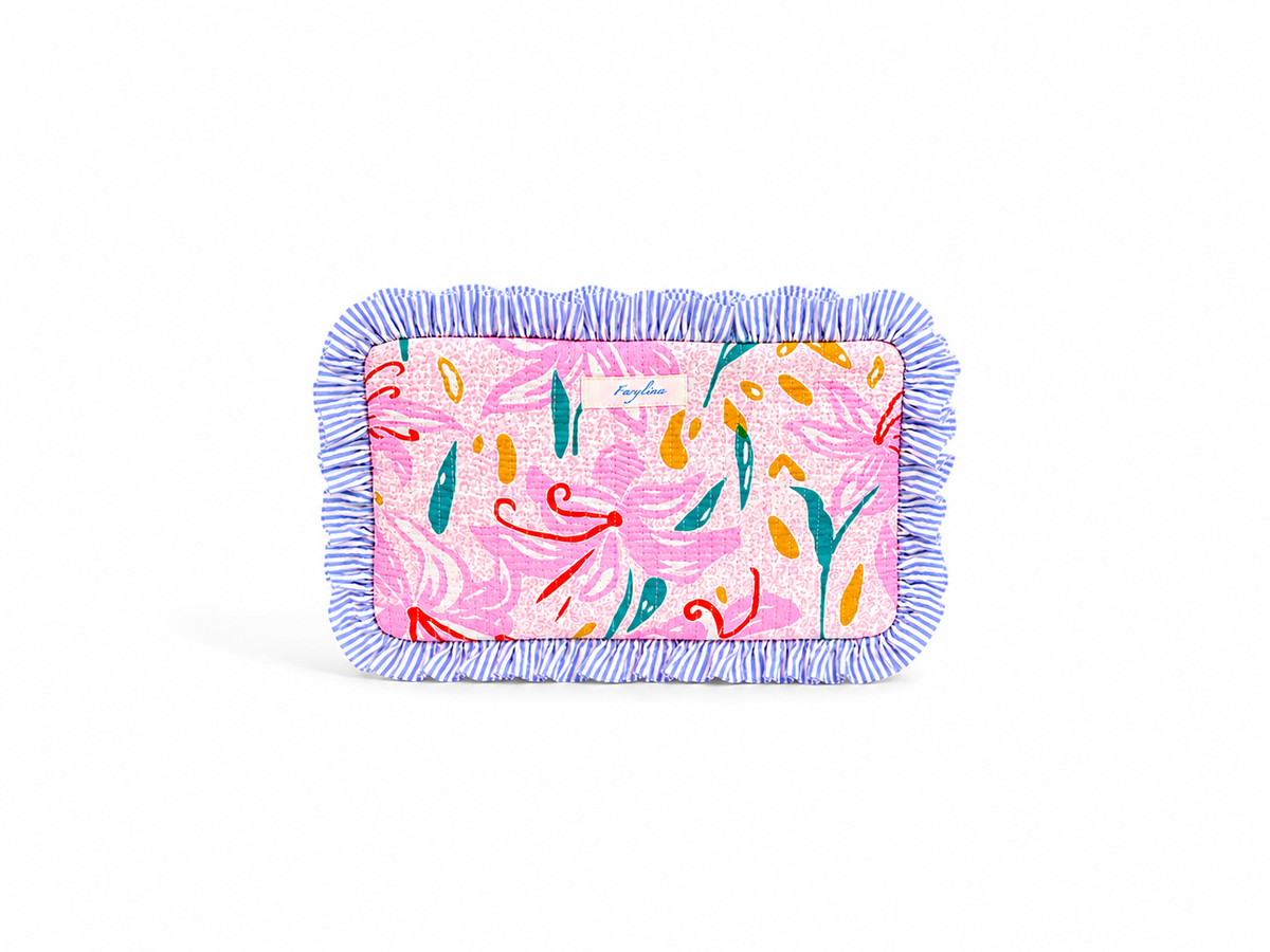 Frilly Makeup Bag - Garden Party