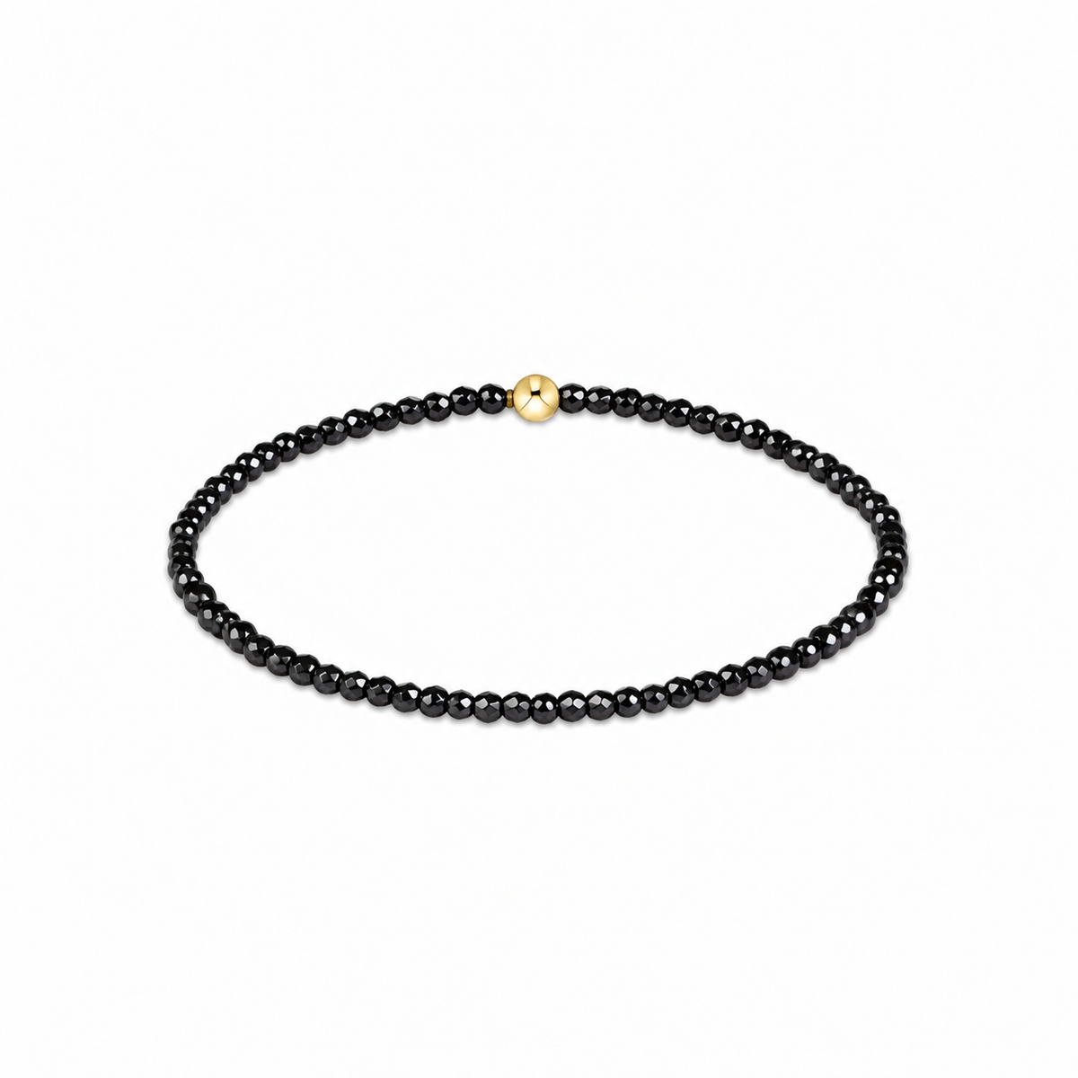 Extends Classic Faceted Hematite 2mm Bracelet