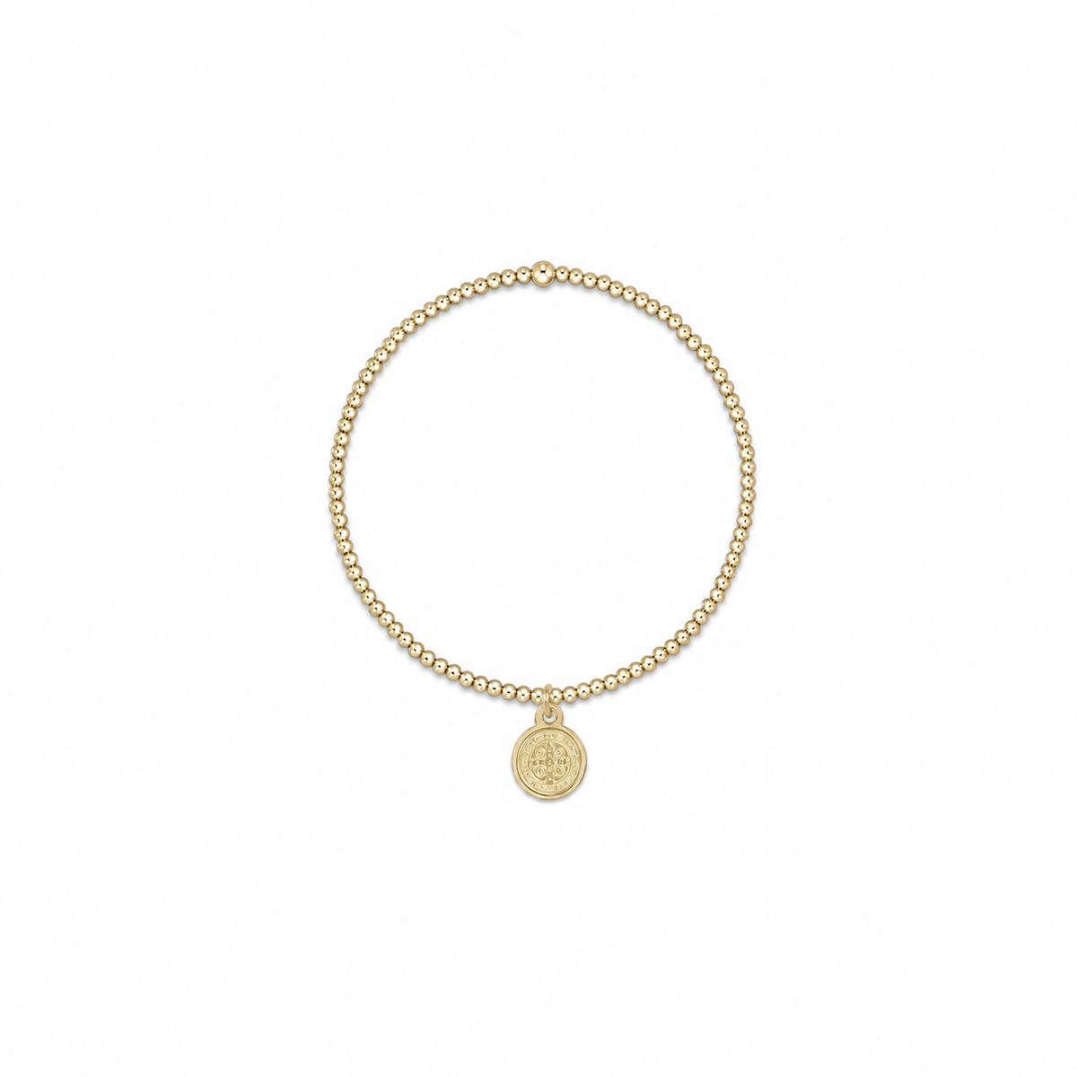 Classic Gold 2mm Bracelet - Blessing Small Gold Disc