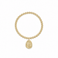 Classic Gold 3mm Bracelet -  Inspire America Gold Disc