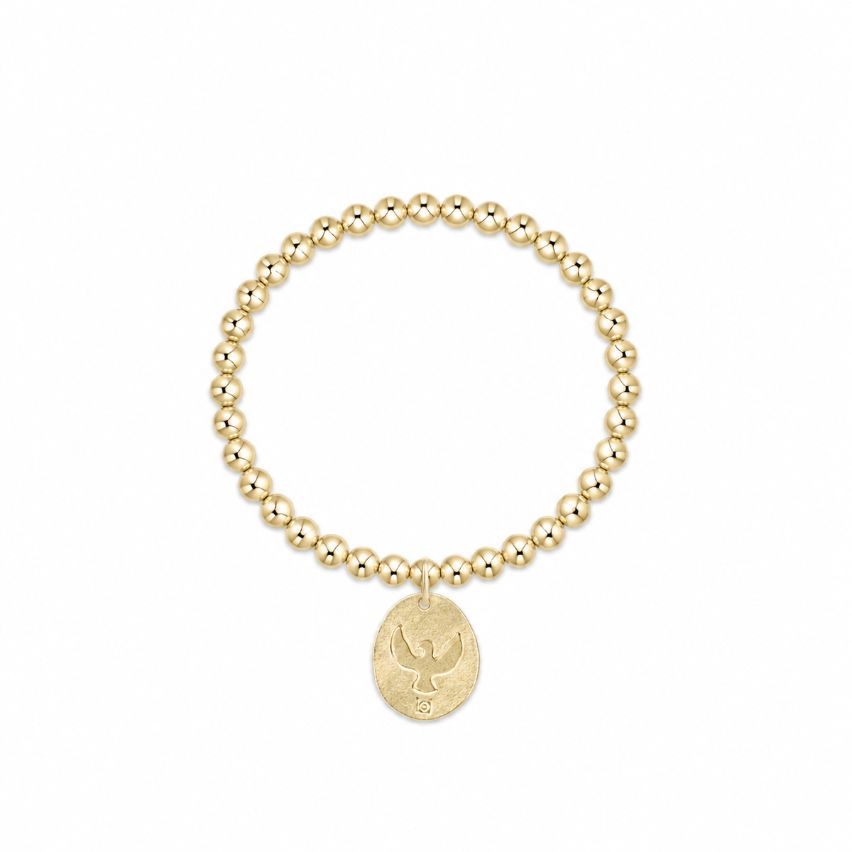 Classic Gold 3mm Bracelet -  Inspire America Gold Disc