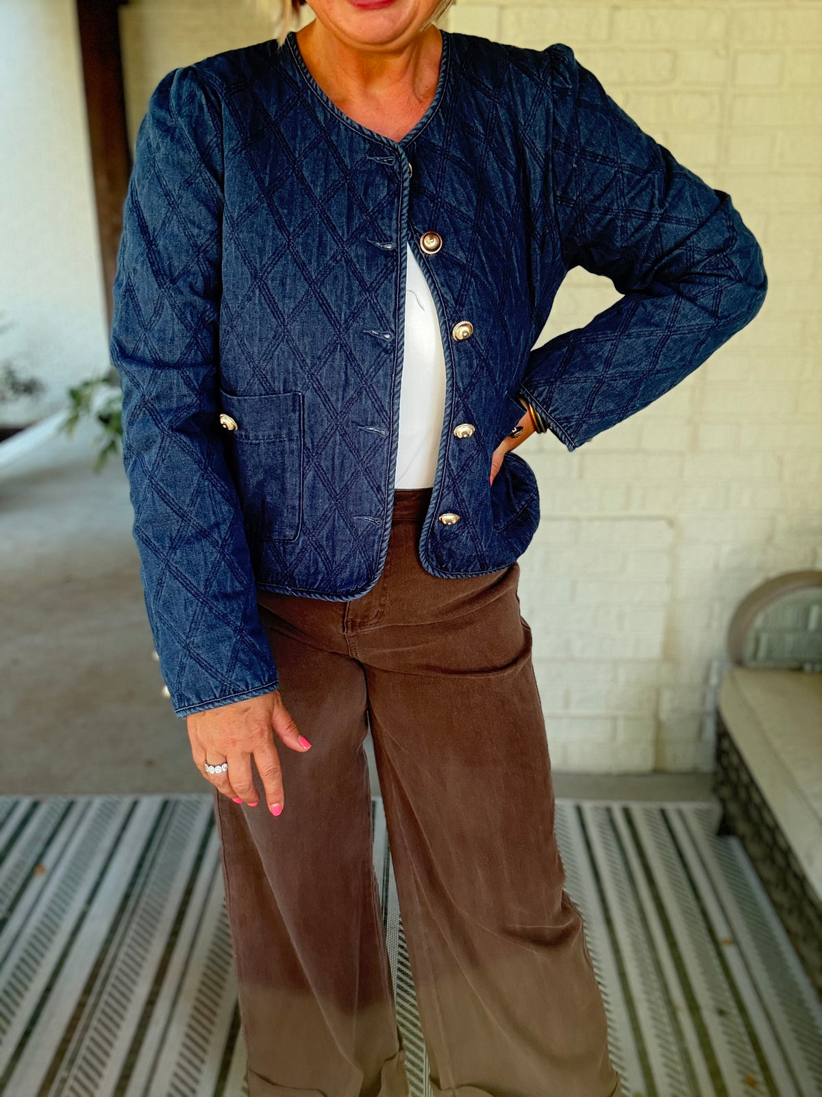 Callie Denim Quilted Jacket