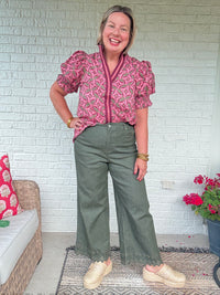 Marlowe Top - Wine
