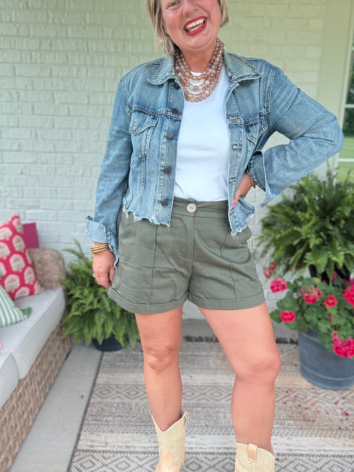 Freshly Picked Olive Shorts