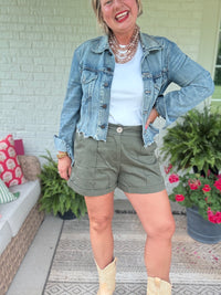 Freshly Picked Olive Shorts