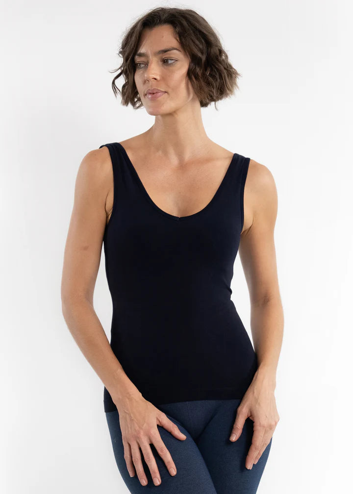 Built In Bra Tank - Black