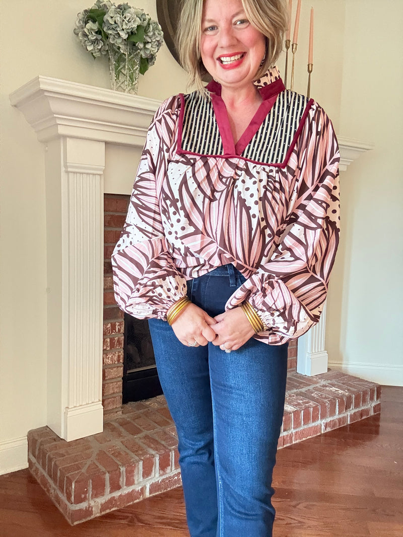 Dahlia Blush Top