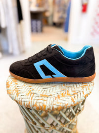 Saffron Sneaker - Black and Blue