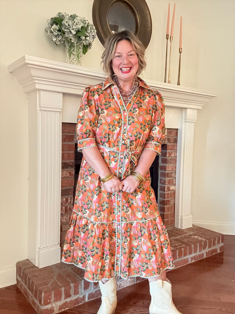 Maple Lane Dress w/ Tie Waist