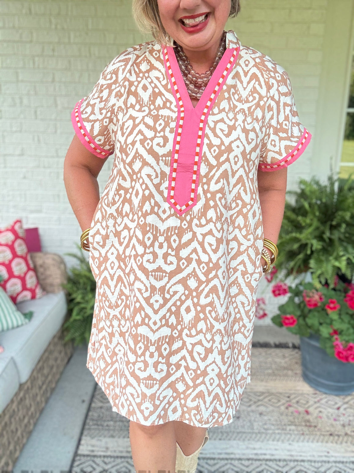 Miranda Short Sleeve Pattern Dress