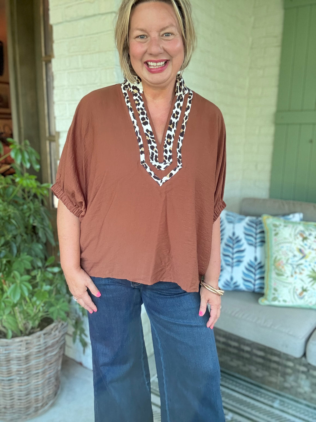 Trimmed in Leopard - Caramel