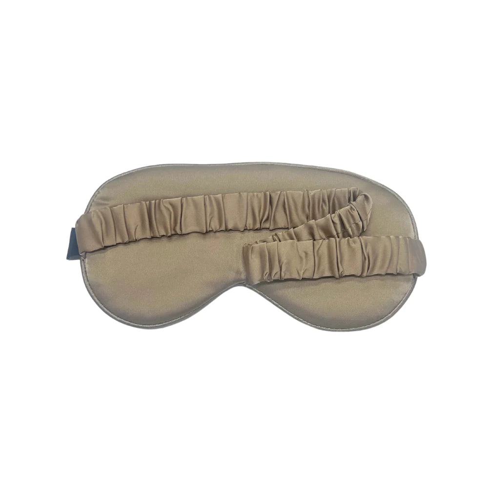 Satin Eye Mask - Taupe